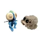 2PCS 20cm brand new cute Lucas The Spider And Buzz plush toy Jumping Spider toy