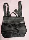 Botkier New York Bag/ Purse Mini Trigger Backpack Nylon/ Vegan Leather Black NEW