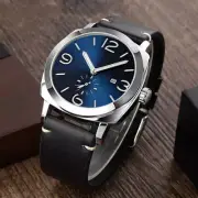 Men's Minimalist Large Dial Quartz Wrist Watch with Aluminum Alloy Case