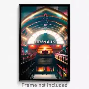 Pixel Art Poster - Urban Ark (8 Bit Psychedelic Trippy Weird Video Game Print)