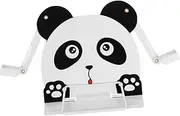 jojofuny Animal Themed Book Stand Adorable Panda Design Lightweight Metal Document Holder for Reading in Bed Desk Multiuse Stand for Textbooks Recipes and More