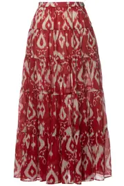 [LENA HOSCHEK] ISLAND HOPPING SKIRT L RED
