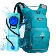 Hydration Backpack 25L, Hiking Backpack with 3L Water Bladder and teal blue