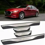 4Pcs Fits for Mazda CX-5 CX5 2012-2016 Door Side Sill Scuff Moulding Cover Trim