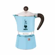 Bialetti Espresso Maker Rainbow 1 Cup Espresso Pot Aluminium Light Blue 60 ml
