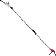 Mesoga 7.6-13 Foot 2 Sections Extendable Tree Trimmers with 4 Nodes Adjustment, Cut and Hold Pruners, Long Reach Pole Saw Pruning Shears, Telescopic Fruit Picker, Branch Clippers Garden Bypass Loppers