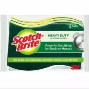 Scotch-Brite Heavy Duty Scrub Sponges 3 Scrub Sponges, Heavy Duty Scour