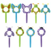 Cartoon Insect Shape Magnifier Magnifying Glass Lens Outdoor Exploration Learning Kids Children Educational Toys Present Multicolor