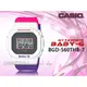 CASIO 時計屋 專賣店 BABY-G BGD-560THB-7 活力繽紛電子女錶 橡膠錶帶 方白框X格紋 防水200米 全新 保固一年 開發票