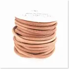 Premium Quality Natural Tan Light Brown Round Cowhide Leather Cord Spool - Ideal
