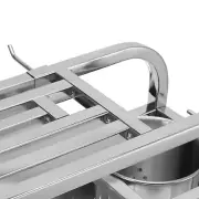 HG 304 Stainless Steel Knife Cutting Board Chopsticks Storage Rack Organizer