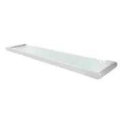 ACA Bathroom Chrome Single Glass Shelf Storage Wall Mounted Shower Wall Accessories