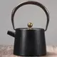 現代禪意中式日式民宿金屬茶壺裝飾品擺件家用手工直桶燒水鑄鐵壺