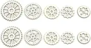 Tofficu 100pcs Creative Carved Mini Wooden Slices Safe for Boys and Girls' Diy Art Projects Family Decorations Long Lasting