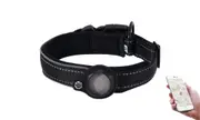 Waterproof Airtag Dog Collar Holder Anti-Lost Airtag Protective Cover For Pet Collar-Black