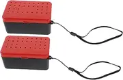 Portable Fishing Gear Box Dual Layer Bait Storage for Lures Fresh Saltwater Use