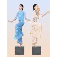 在飛比找ETMall東森購物網優惠-兒童碇步橋中國舞演出服女童扇子舞少兒表演服2023新款舞衣套