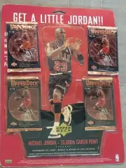 Upper Deck (4) 96-97 Series 2 Basketball Packs +25k Point Mini Standee! Kobe RC?
