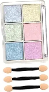 FOMIYES Nail Art Glitters in 6 Colors Chrome Nail Powder with Mirror Effect for Home Manicure