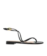 Gianvito Rossi Strappy Minimalist Sandals 36,37.5,37,38.5,39.5,38,39,40,41 black