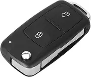 FLJKCT Car Key Shell 2 Button Folding Flip Remote Key Replacement Case Shell,for Vw Volkswagen Transporter T5 Polo G