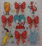 DTF Print Seuss Thing 1 Thing 2 Bows Green Eggs Ham Ready to heat press transfer