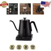 27oz Gooseneck Electric Kettle with ±1℉ Temp Control - Perfect for Coffee Lovers