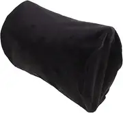 Cylinder Head Pillowcase Car Headrest Neck Support Pillow Neck Pillow Zip Cover Neck Pillow for Recliner Zipper Pillow Case Round Pillows Cylinder Pillow Crystal Velvet Black
