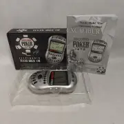 World Series of Poker Texas Hold Em Handheld Electronic Game Excalibur Fresh Bat