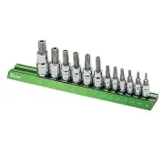 Titan 16121 12-Piece Tamper Resistant Star Bit Socket Set 1/4", 3/8", 1/2" Drive