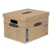Bankers Box 7714209 SmoothMove Classic Storage Boxes - S, Brown/Blue (15/CT) New