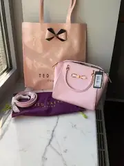 Ted Baker New with Tags Pink Handbag & Pre-Loved Ted Baker Light Pink Icon Tote