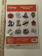 Craftways Halloween Plastic Canvas Ornaments New Free Shipping