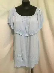AUTOGRAPH POWDER BLUE BROCADE "OFF SHOULDER" TOP SZ 22-NEW REDUCED $