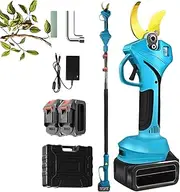 Electric Pruning Shears, Cordless Electric Pruner with SK5 Alloy Blade Secateurs, Cuts Branches Up to 4cm/1.57in, 2 Batteries, Garden Scissors Tools for Tree Branches Flowering Bushes