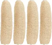 4PCS Natural Loofah Sponge, Organic Luffa Bath Shower Sponge for Dishes, Bath, Shower