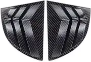 Compatible For Honda Civic Sedan 8th 2006-2010 Car Rear Louver Window Side Shutter Cover Trim Sticker Vent Scoop ABS Carbon Fiber Style(Carbon Fiber Look)