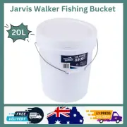 Pail Plastic Bucket with Lid Buckets Food Grade White Jarvis 20L Handle Bulk AU*