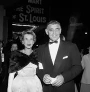 Actor Clark Gable and wife Kay Spreckels at the premier of The Sp- 1957 Photo
