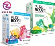Clean Energy and Superfoods Bundle. 60 Stick Packs Boosted with B12, Vitamin C a