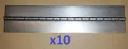 10 pc .062 Steel Hinge 8-1/2 x 2 Door/Cabinet/Metal/Wood/Craft Continuous DIY