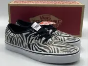 Vans Zebra Stripe Doheny Decon Women's Size 7.5 Metallic Design Skate Shoe New