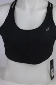 ASICS BRA Black Women's XL CROSSBACK GYM CLOTHES NEW WU2503RT