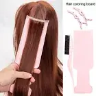 4pcs/set Hair Dyeing Board Pink Coloring Female Hair Dyeing Balayage Board Easy