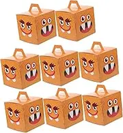 Garneck 8pcs Cartoon Halloween Paper Boxes Multi Function Candy Containers for Presenting Treats for Parties and Celebrations Fun Decorative Packaging