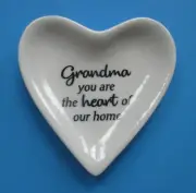 U2 Grandma you are the heart of our home HEART TRINKET anything Tray dish ganz