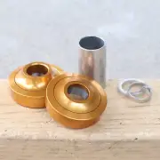 PROFILE RACING BMX AMERICAN BOTTOM BRACKET KIT GOLD 19mm SEALED BEARINGS