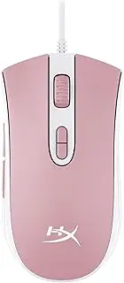 HyperX Pulsefire Core – RGB Gaming Mouse, Pixart 3389, Programmable Buttons, HyperX NGENUITY Software, RGB Lighting, Large Skates (White/Pink) (639P1AA)