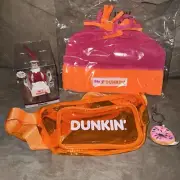Dunkin’: Elf on the Shelf Ornament, Beanie Hat, Fanny Pack & Keychain