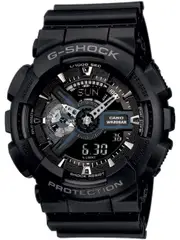 Casio G-Shock Chronograph GA-110-1BER Black Resin Mens Watch